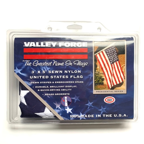 NEW Nylon Flag Embroidered Valley Forge - Picture 2 of 5